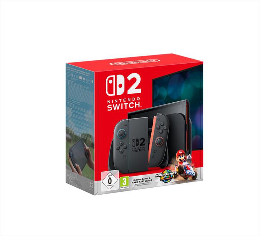 NINTENDO SWITCH 2 + MARIO KART WORLD NERO